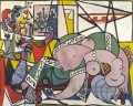 L atelier Deux personnages 1934 kubismus Pablo Picasso